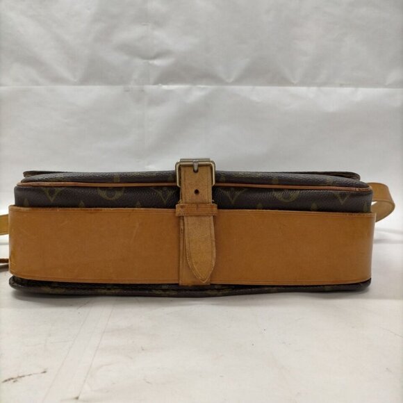 100% Authentic Louis Vuitton Cartouchiere GM Brown Monogram Crossbody - Picture 6 of 9